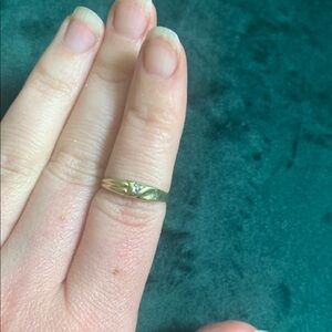 Antique 14k Gold & Diamond Women's Ring